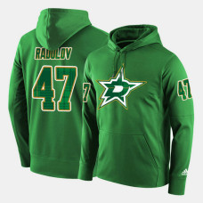 Dallas Stars #47 Alexander Radulov Green St. Patrick Day Pullover Hoodie