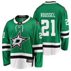 Dallas Stars #21 Breakaway Player Antoine Roussel Jersey Kelly Green