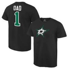 Dallas Stars Black Number One Dad T-Shirt