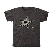 Dallas Stars Black Rink Warrior Tri-Blend T-Shirt