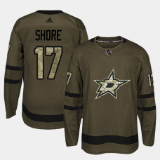 Dallas Stars #17 Camo Salute To Service Devin Shore Jersey