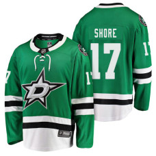 Dallas Stars #17 Breakaway Player Devin Shore Jersey Kelly Green