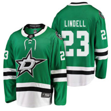 Dallas Stars #23 Breakaway Player Esa Lindell Jersey Kelly Green