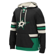 Dallas Stars Black Fleece Lace Pullover Hoodie