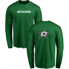 Dallas Stars Green Team Mark Long Sleeve T-shirt