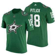 Dallas Stars #18 Tyler Pitlick Green Adidas Player Jersey Style T-shirt