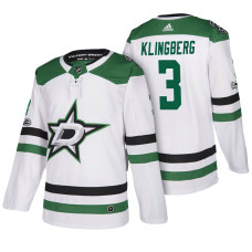 Dallas Stars #3 John Klingberg White 2018 New Season Team Road Jersey