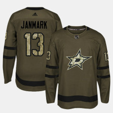 Dallas Stars #13 Camo Salute To Service Mattias Janmark Jersey