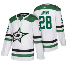 Dallas Stars #28 Stephen Johns White 2018 New Season Team Road Jersey