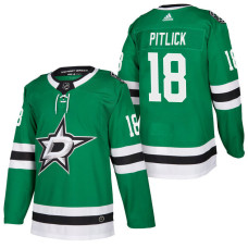 Dallas Stars #18 Tyler Pitlick Green 2018 New Season Player Home Jersey