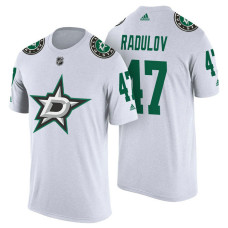 Dallas Stars #47 Alexander Radulov White Adidas Player T-shirt