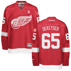 Memorial Mr. Hockey Patch Detroit Red Wings #65 Danny Dekeyser Red Premier Jersey