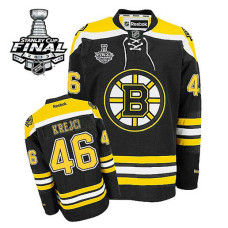 Boston Bruins David Krejci #46 Black 2013 Stanley Cup Home Jersey