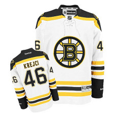 Boston Bruins David Krejci #46 White Away Jersey