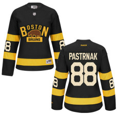 Women's Bruins #88 David Pastrnak Black Premier Alternate Jersey