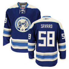 Columbus Blue Jackets David Savard #58 Navy Blue Alternate Jersey