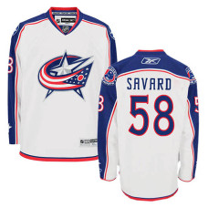 Columbus Blue Jackets David Savard #58 White Away Jersey