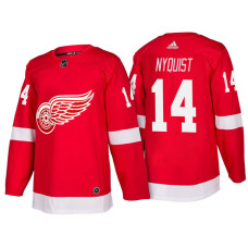 Detroit Red Wings #14 Gustav Nyquist Red 2018 Season New Outfitted Jersey