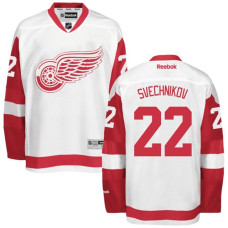 Detroit Red Wings #22 Evgeny Svechnikov White Hockey Away Premier Jersey