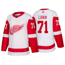 Detroit Red Wings #71 Dylan Larkin White 2018 Season New Outfitted Jersey