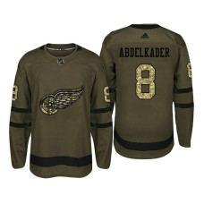 Detroit Red Wings #8 Justin Abdelkader Camo Salute To Service Jersey