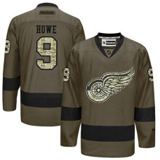 Detroit Red Wings Gordie Howe #9 Green Camo Player Jersey