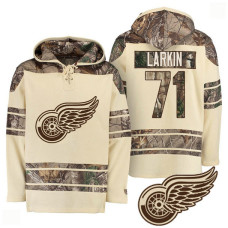 Detroit Red Wings Old Time Natural Realtree Camo Dylan Larkin #71 Hoodie