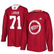 Detroit Red Wings #71 Red New Season Practice Dylan Larkin Jersey