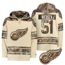 Detroit Red Wings Old Time Natural Realtree Camo Frans Nielsen #51 Hoodie