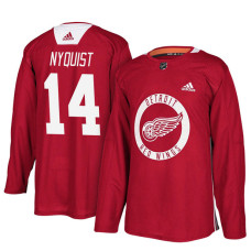 Detroit Red Wings #14 Red New Season Practice Gustav Nyquist Jersey