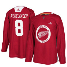 Detroit Red Wings #8 Red New Season Practice Justin Abdelkader Jersey