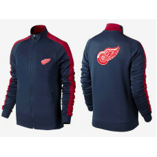 Detroit Red Wings Navy Blue Full-Zip One Color Team Hoodie