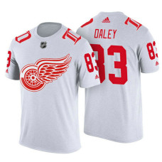 Detroit Red Wings #83 Trevor Daley White Adidas Player T-shirt