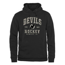 New Jersey Devils Black Camo Stack Fleece Pullover Hoodie