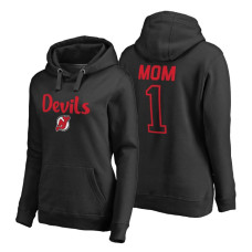 New Jersey Devils 2018 Fanatics Mother's Day Number 1 Mom Pullover Hoodie Black