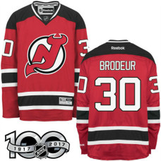 New Jersey Devils #30 Martin Brodeur Red 100 Greatest Player Jersey