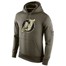 New Jersey Devils Olive Salute To Service Pullover Hoodie