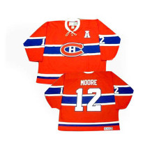 Montreal Canadiens Dickie Moore #12 Red Throwback Jersey