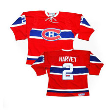 Montreal Canadiens Doug Harvey #2 Red Throwback Jersey