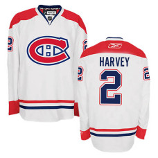 Montreal Canadiens Doug Harvey #2 White Away Jersey