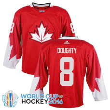 Canada Team Drew Doughty #8 Red 2016 World Cup Jersey