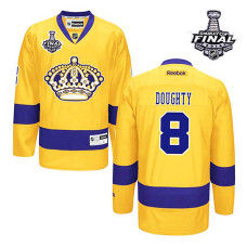 Youth Los Angeles Kings Drew Doughty #8 Gold 2014 Stanley Cup Alternate Jersey