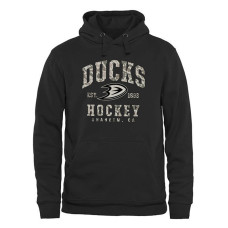 Anaheim Ducks Black Camo Stack Fleece Pullover Hoodie