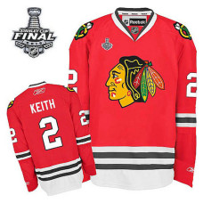 Chicago Blackhawks Duncan Keith #2 Red 2015 Stanley Cup Home Jersey