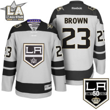 Los Angeles Kings #23  Dustin Brown Gray 50th Anniversary Jersey