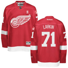 Memorial Mr. Hockey Patch Detroit Red Wings #71 Dylan Larkin Red Premier Jersey