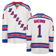 New York Rangers Eddie Giacomin #1 White Away Jersey