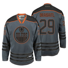 Edmonton Oilers #29 Leon Draisaitl Storm Cross Check Fashion Jersey