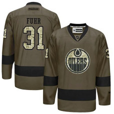 Edmonton Oilers Grant Fuhr #31 Green Camo Player Jersey