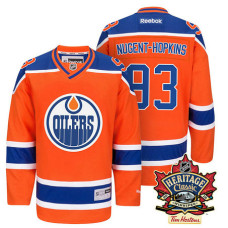 Edmonton Oilers Ryan Nugent-Hopkins #93 Orange 2016 Heritage Classic Alternate Premier Jersey